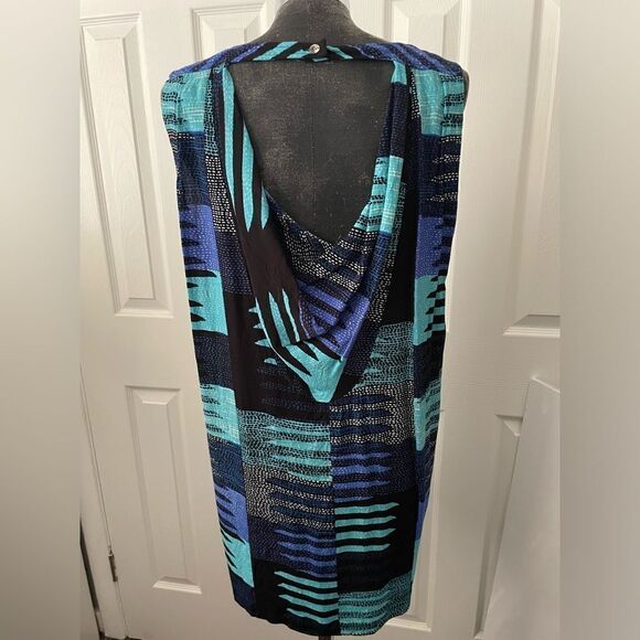 Mara Hoffman Backless Retro Print Dress Size Small - Picture 1 of 10